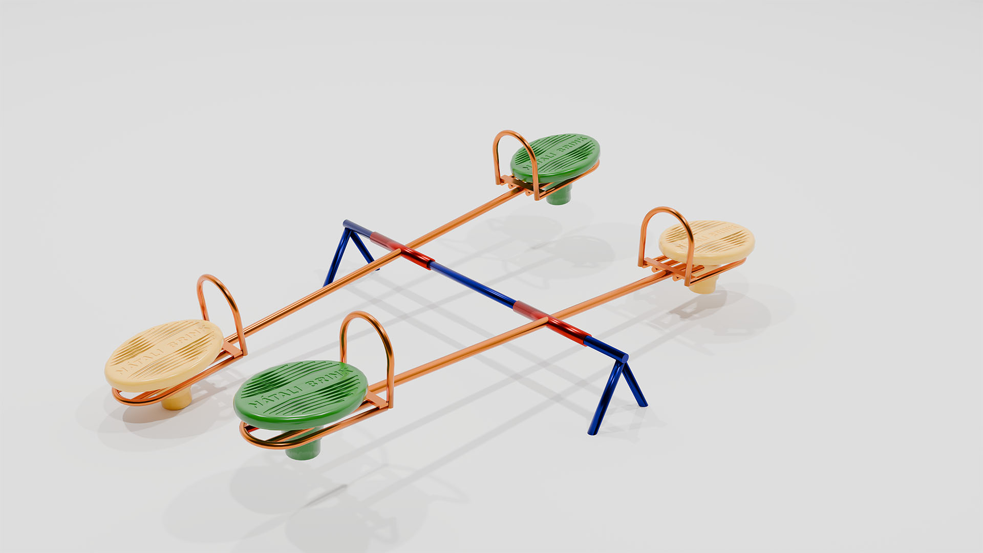 1012 GANGORRA COM ASSENTO ROTOMOLDADO 4 LUGARES