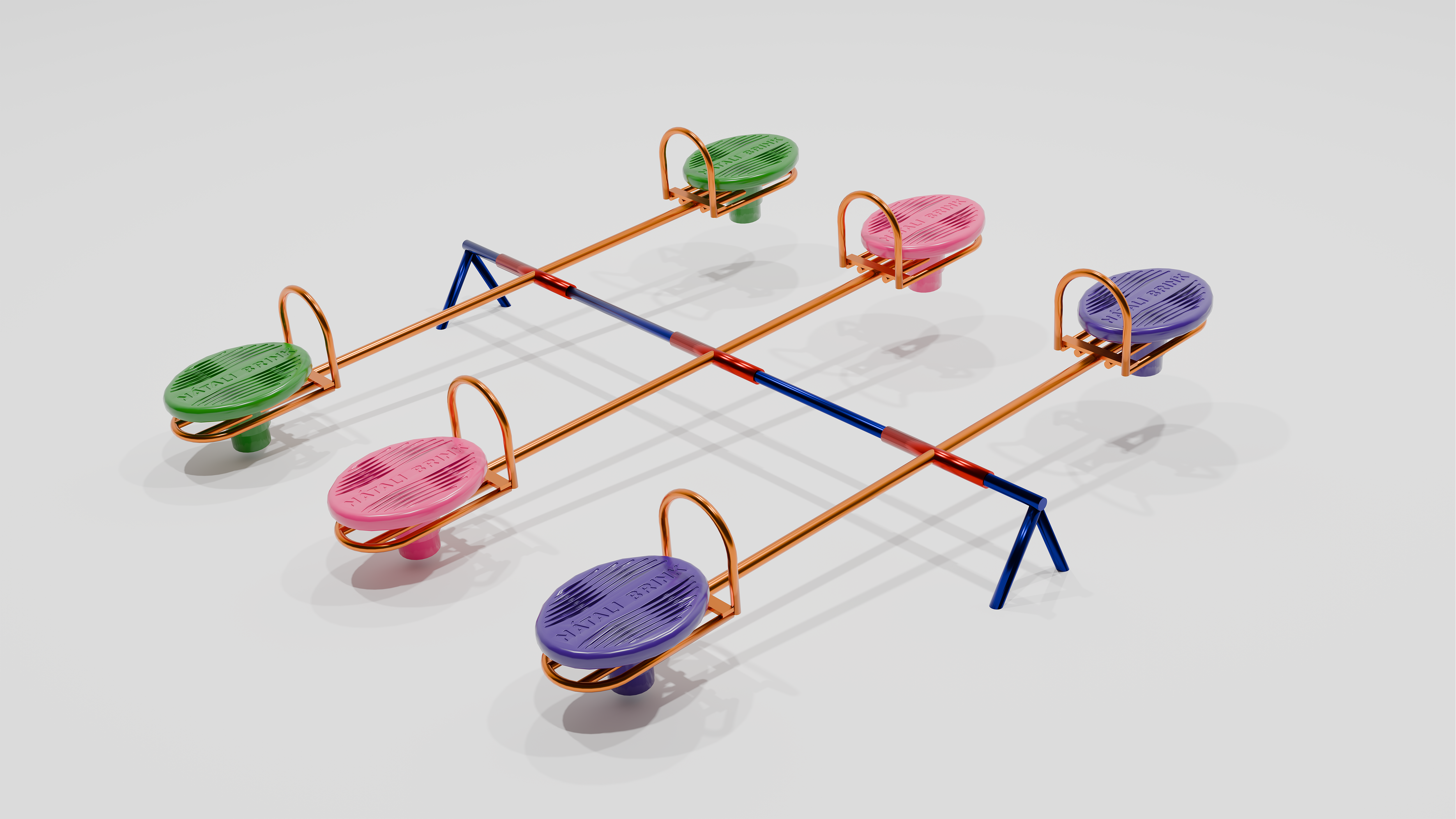 1013 GANGORRA COM ASSENTO ROTOMOLDADO 6 LUGARES