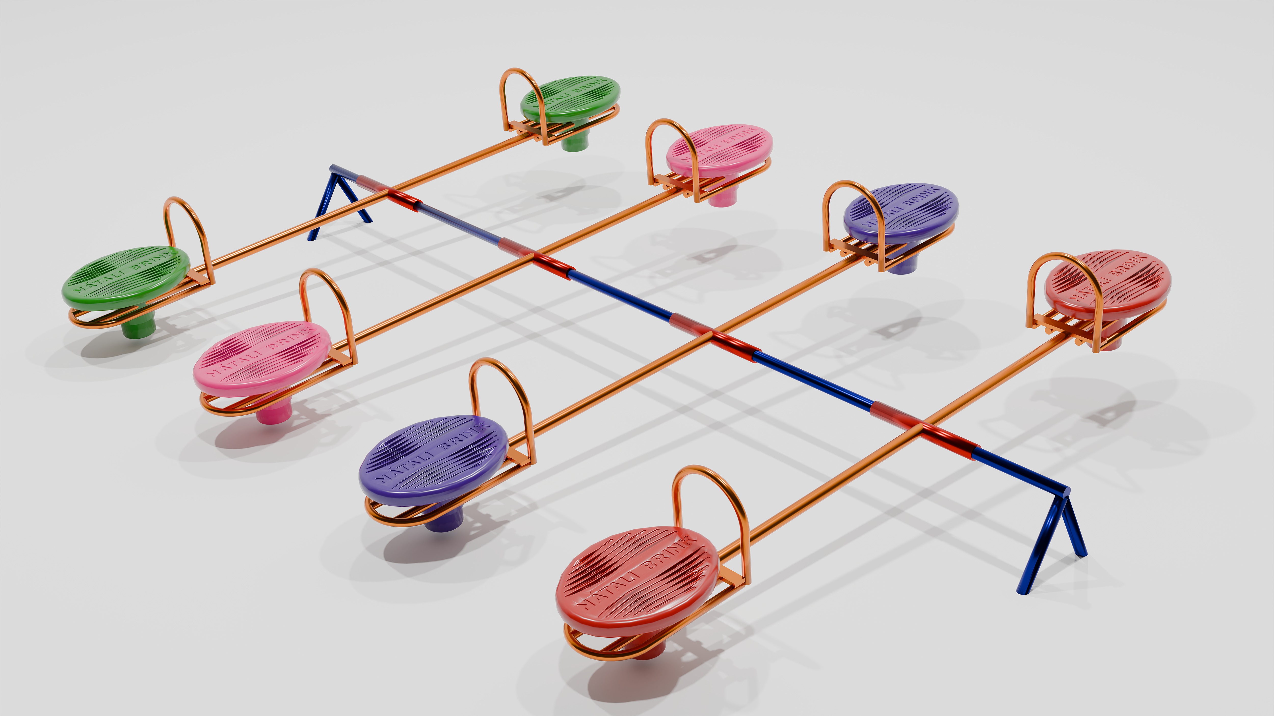 1024 GANGORRA COM ASSENTO ROTOMOLDADO 8 LUGARES