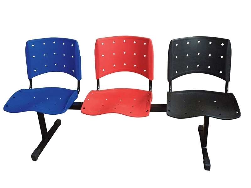 2786 LONGARINA 3 LUGARES PLÁSTICO ISO COLORIDA