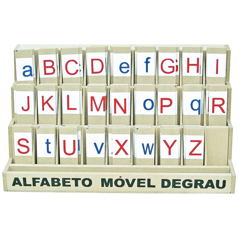 Alfabeto Móvel Degrau Letras de Forma