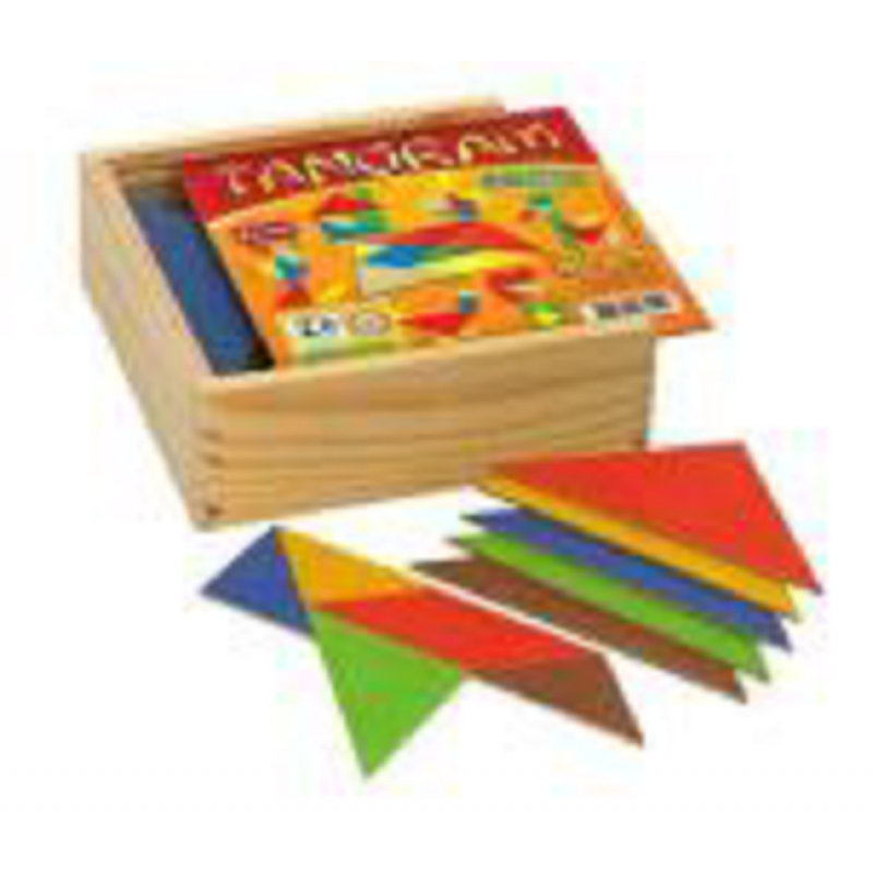 Tangram - Confeccionado em M.D.F, 10 jogos